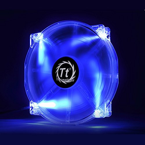 Thermaltake 200mm Pure 20 Series Blue LED Quiet High Airflow High Performance Easy to Install Case Fan CL-F016-PL20BU-A, Clear w Blue LED by Thermaltake - Image 6