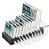 NEXGADGET Detachable10 Port USB Charging Station Desktop Charing Stand Organizer Fits Most USB-charged Devices