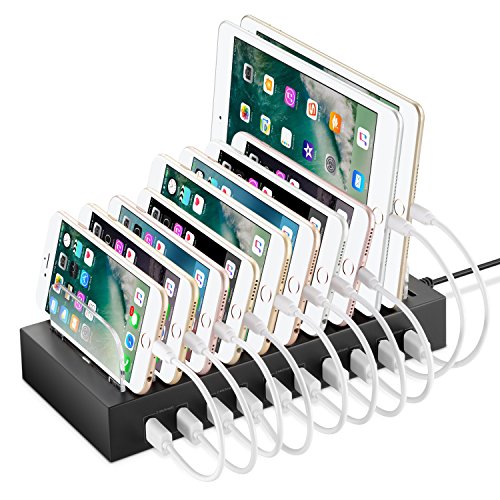 NEXGADGET Detachable10 Port USB Charging Station Desktop Charing Stand Organizer Fits Most USB-Charged Devices