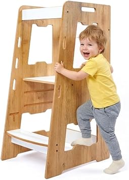 Minera Wooden Montessori Learning Tower / Ages 2-6/Naturel