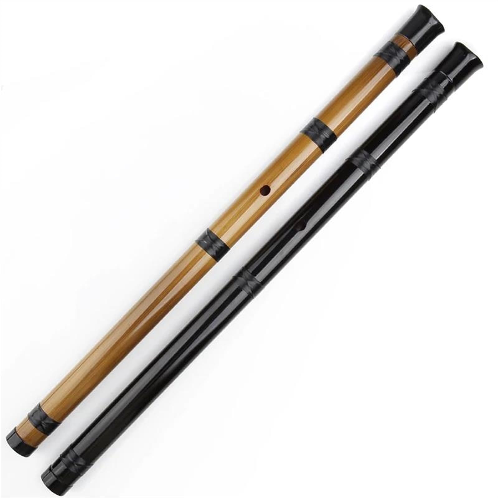 D-Taste 5-Loch selbstgemachte vertikale Bambusflöte Holzblasinstrument Shakuhachi mit Tasche Professional Spielen Bambusflöte (Color : Bk2)
