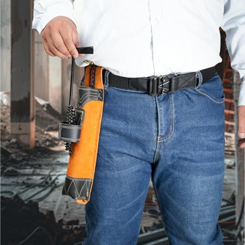 Support d'électrode en cuir de vache idéal pour atelier et chantier