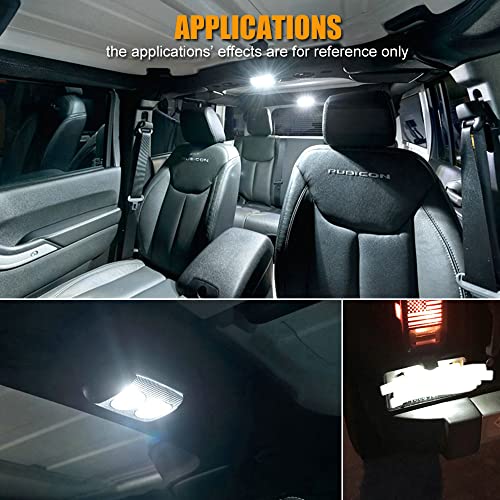 Kit de luz interior LED blanco 7 piezas para Jeep Wrangler JK miniatura 7