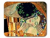 Gustav Klimt Abstract/Expressionist Art Mouse Pads (The Kiss)