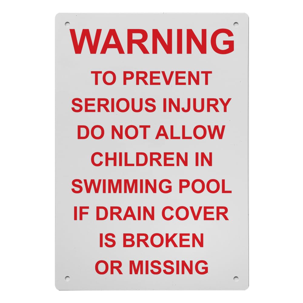 Warning To Prevent Serious Injury Do Sign, 8.5 x 11 in