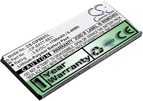 1700mAh Replacement Battery for 8821 CP-8821-EX-K9-BUN CP-8821-K9-BUN Wireless IP Phone 8821 74-102376-01 GP-S10-374192-010H CP-BATT-8821 (3.8V)