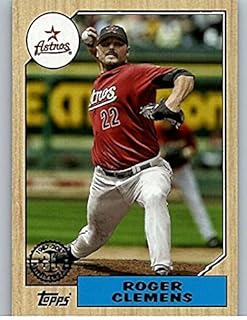 2017 Topps 1987 Topps 30th Anniversary #87-47 Roger Clemens Houston Astros Official MLB Baseball Trading Card in Raw (NM o...