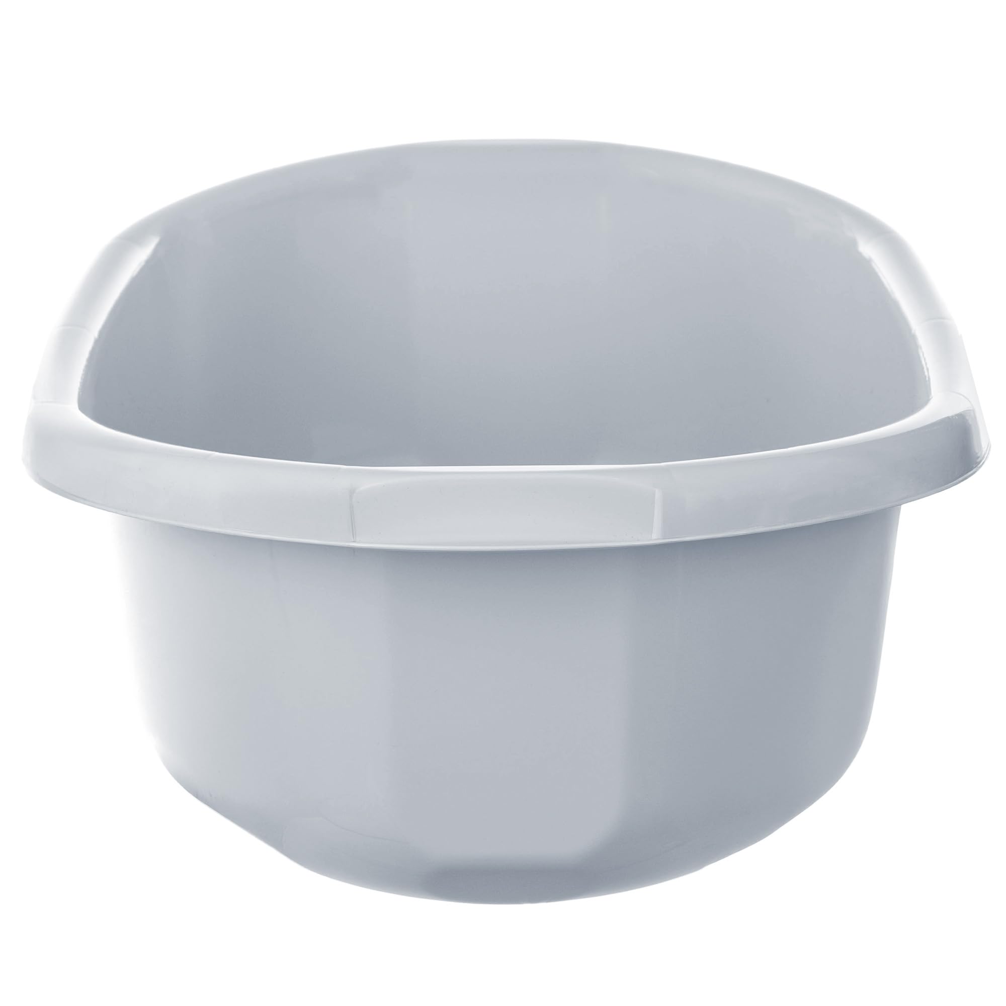 KADAX Waschschüssel 30L, große Spülschüssel aus Kunststoff, vielseitige Plastikschüssel, Kunststoffschüssel, Schüssel für Badezimmer, Spülwanne (Hellgrau)