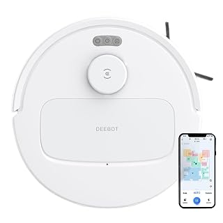 ECOVACS DEEBOT N30 White 2 in 1 Robot Vacuum Cleaner & Mop, 2025 New Launch, 10000 Pa Suction, 5200mAh Battery, Covers 3500+ Sq ft in Single Charge, Zero Tangle 2.0 Technology, Advanced TrueMapping - Amazon product rated Grade A