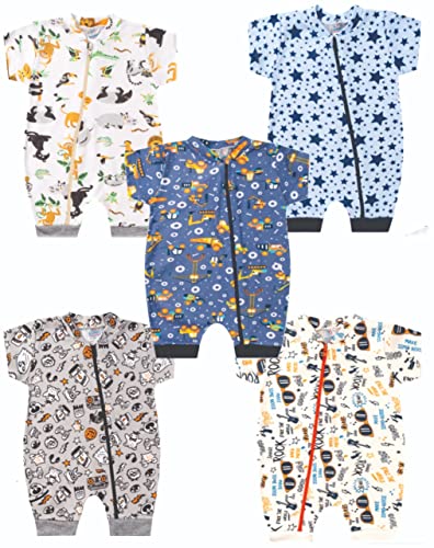 Kit 3 Macacão Bebê Menina Ou Menino Verão Algodão Enxoval