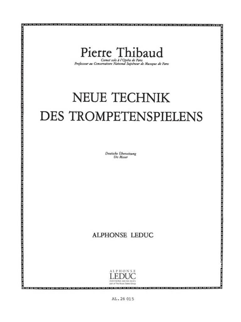 Livre de Trompette Thibaud Neue Technik Trompetenspielens German