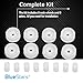 BlueStars WD12X271 Dishwasher Lower Rack Roller and Axle Kit - Compatible with General Electric Dishwashers - Easy to Install - Replaces WD12X0271 AP2039084 PS259136 - PACK OF 8