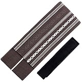 KYOETSU Herren Japanischer Kaku Obi Gürtel mit Kenjo Muster + Koshihimo Taille String 2 Stück Set, braun, Einheitsgröße