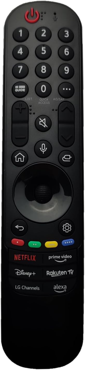 MR23GA Magic Remote 2023 for LG Smart TV, Remote Control Replacement with Voice and Pointer Function for LG 2018 to 2023 UHD OLED TV, Rakuten TV Version MR23GA 3107