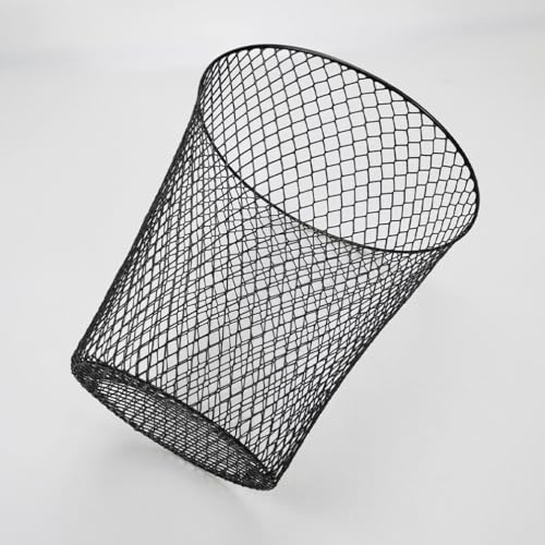 Caneca de Basura de Malla Negra Amosfun para Oficina y Hogar miniatura 3