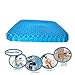 Wetenda Gel Seat Cushion for Cars, Outdoors, Stadium, Van, Office, Wheelchairs - for Coccyx，Provide Relief for Coccyx,Sciatica,Tailbone or Hip Pain - Airflow Orthopedic Design Premium All Gel Orthoped