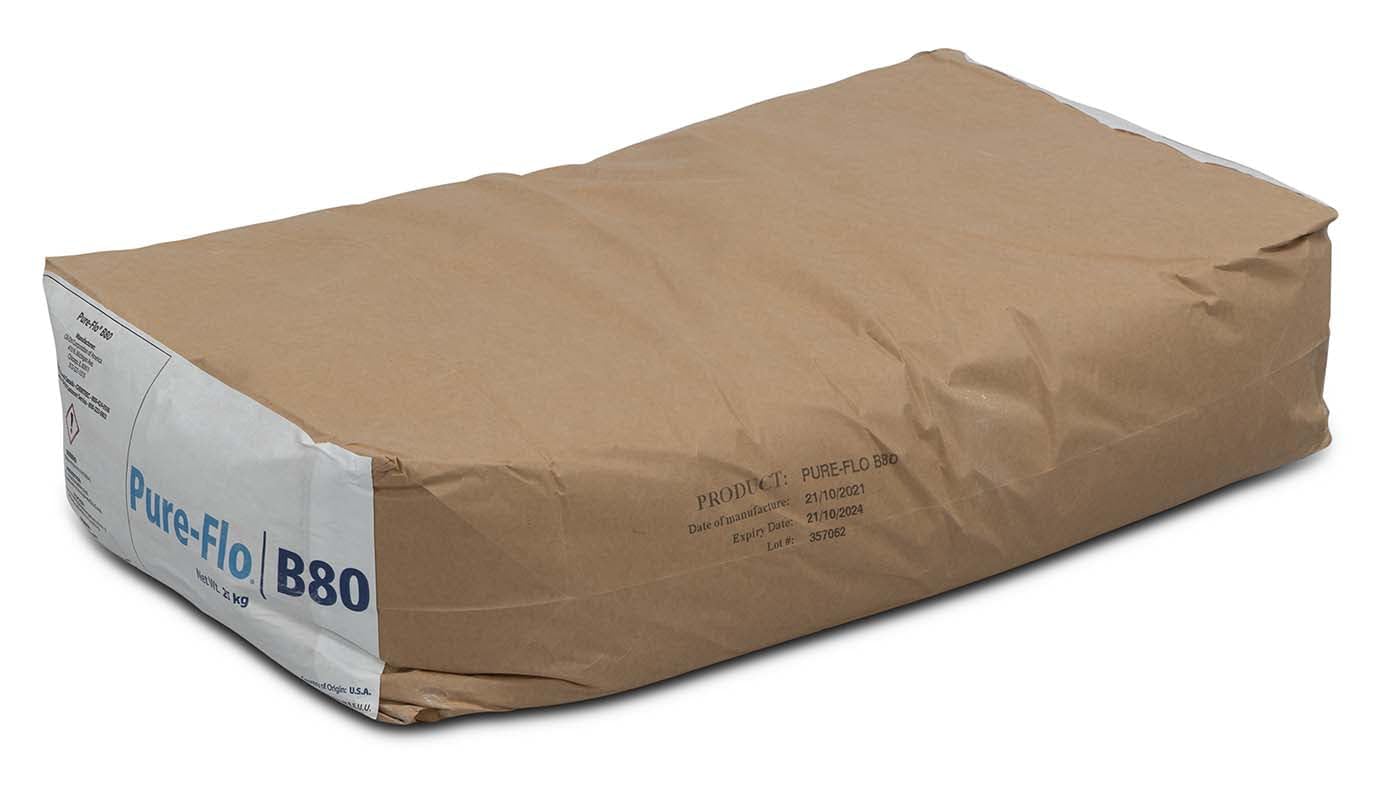 BVV Pure-Flo® B80 Natural Bentonite for Bleaching & Decolorizing Edible Oils-25KG