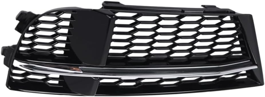 Fog Light Cover Grill, Front Bumper Fog Lamp Mesh Grill, Replaces 8V3807681AE, 8V3807682Q Compatible with Audi A3 S-Line 2016-2020, 1 pc (Right)