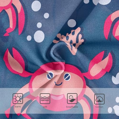 Cute Cartoon Red Crab Navy Little Girl Panties Girls Underwear Toddler Cotton Animals Briefs Undies Kids 2t3
