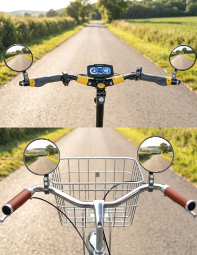 Motorrad Spiegel, Lenkerendenspiegel mit E24 Geprüft