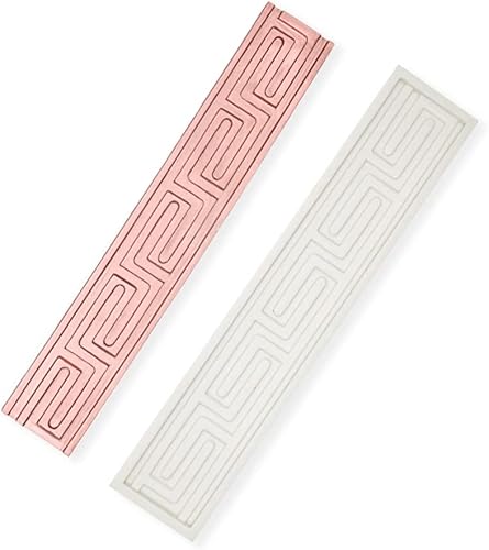 Molde de silicona de encaje de línea de alivio Molde de decoración lateral de pastel Molde de borde de marco de fondant para resina de chocolate,