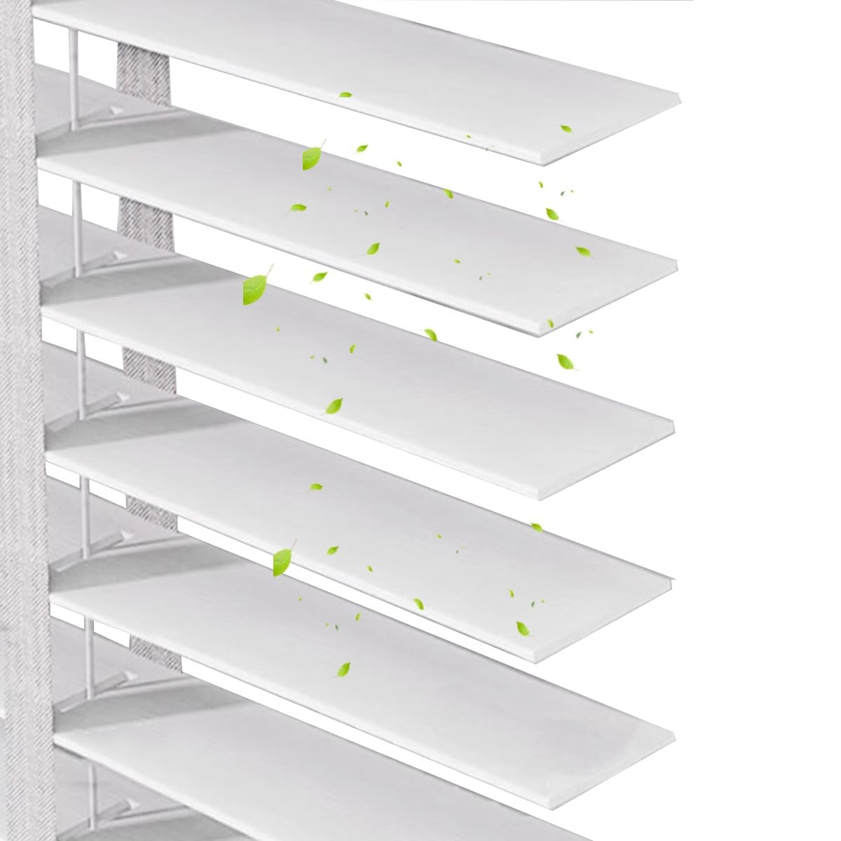Persianas opacas de madera para interiores y exteriores con lamas venecianas de 45x130 cm