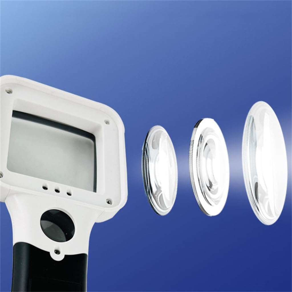 Magnifier with Lenses and Handheld Reading Light