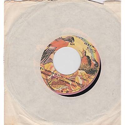 ENGLAND DAN AND JOHN FORD COLEY - WE'LL NEVER HAVE TO SAY GOODBYE AGAIN - 7 inch vinyl / 45