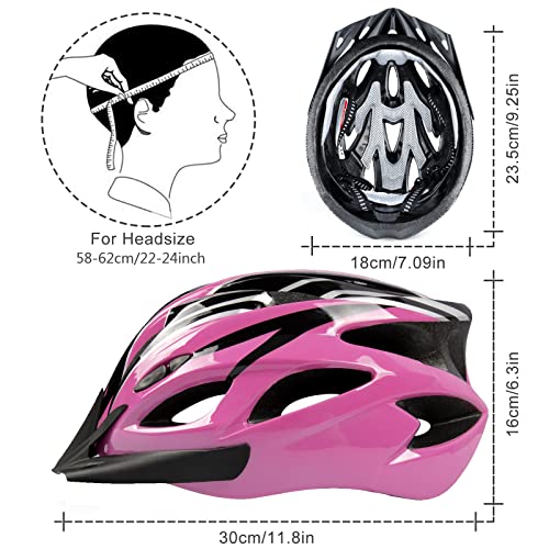 ioutdoor Casque de Vélo VTT Adulte, Casques de Vélo de Montagne Dames, avec Visière Taille Réglable 56-62 cm Grand Léger 18 évents Vélo Cyclisme pour Adolescents Femmes Hommes Enfants 8-12 Ans – vue 2