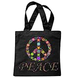 peacemaker Unsere Motiv Umhängetaschen verfügen über einen 70cm langen Tragegriff .. Die Größe der Tasche/Beutel beträgt 38cm breit und 42 hoch und ist in der Waschmaschine waschbar