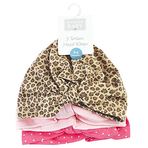 Hudson Baby Leopard Print Cotton Headwraps #TOP19