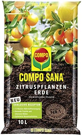 COMPO SANA® Citrus Potting Soil - Special High-Quality Earth for Tropical and Hardy Citrus Plants - 10 litres