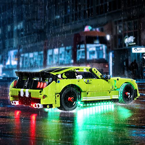 LED Light Kit for Lego Technic Ford Mustang Shelby GT500 42138 by VONADO