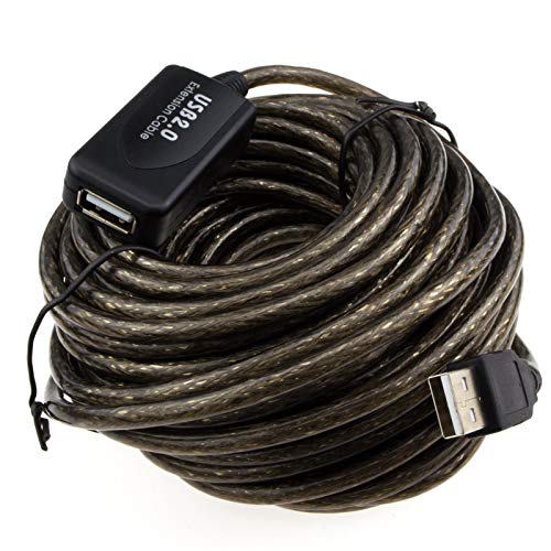 kenable USB 2.0 Active Repeater Extension Cable A Male to A Female Lead 10m Black - Image 2
