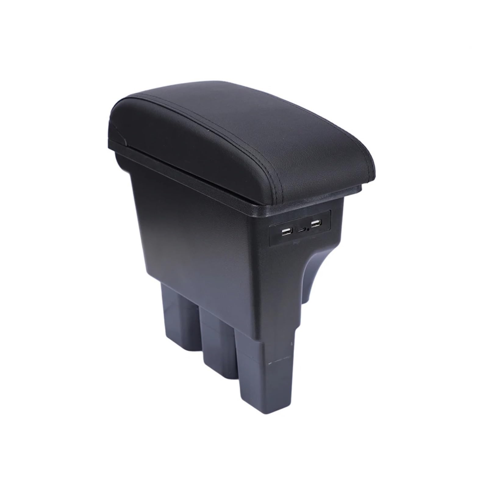 Ggwqoops Car Armrests For Suzuki For Jimny For JB74 Car Center Armrest Box Assembly Storage With USB Ports Retrofit Parts Interior Accessory Armrest Box(Black Line Model)