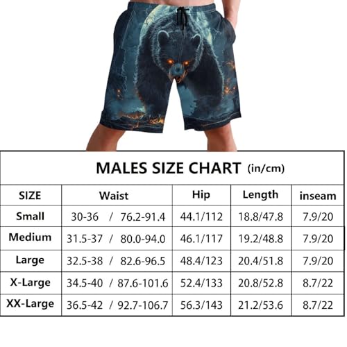 Short de bain doublé haut de gamme Bears avec compression intégrée