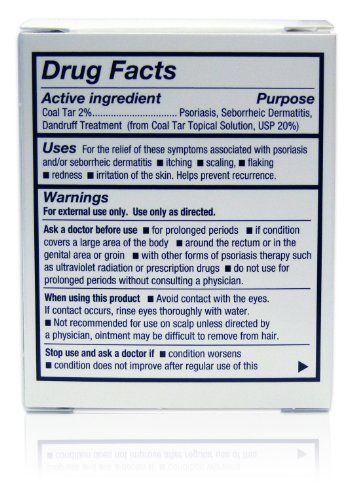 Mg217 Psoriasis Treatment, Medicated Conditioning 2% Coal Tar Multi-Symptom Ointment, 3.8 Ounce #TOP2
