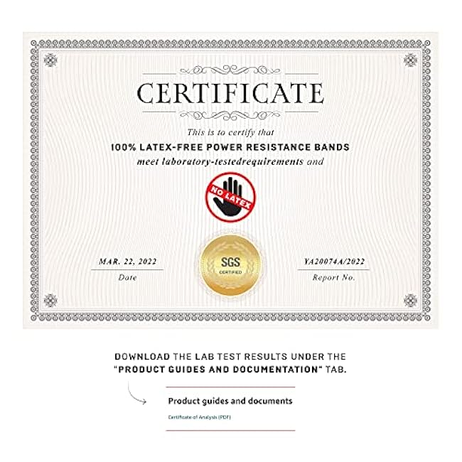 NonZero Gravity 100% Latex-Free Organic Rubber Power Resistance Bands | Compact Durable Hypoallergenic Bands for Strength Training & Workouts | 11 Levels (10 to 140 Lbs)