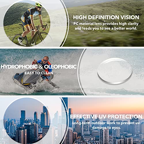 Optofendy Mirrored Sports Mens Sunglasses, Polarized Wrap Around Sunglasses Cycling Baseball Sunglasses For Men Women #TOP5