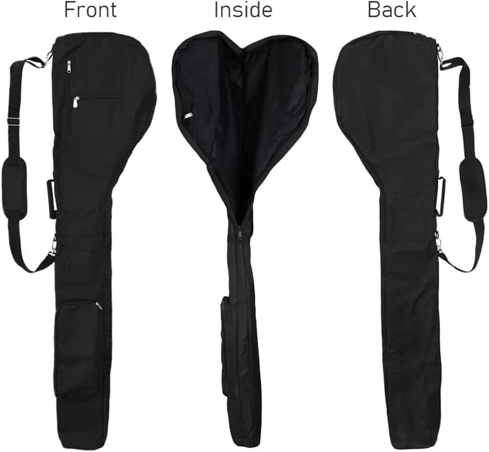 Borsa da Viaggio per Mazze da Golf, Impermeabile, Pieghevole, Colore: Nero
