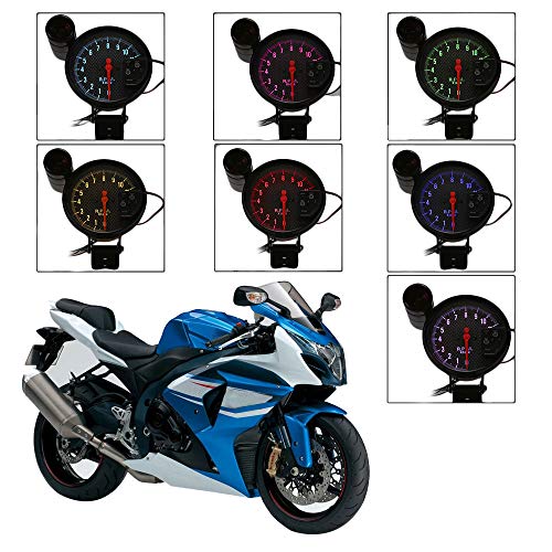 Tachymètre 5 pouces à pointeur LED et 5 couleurs interchangeables - 4