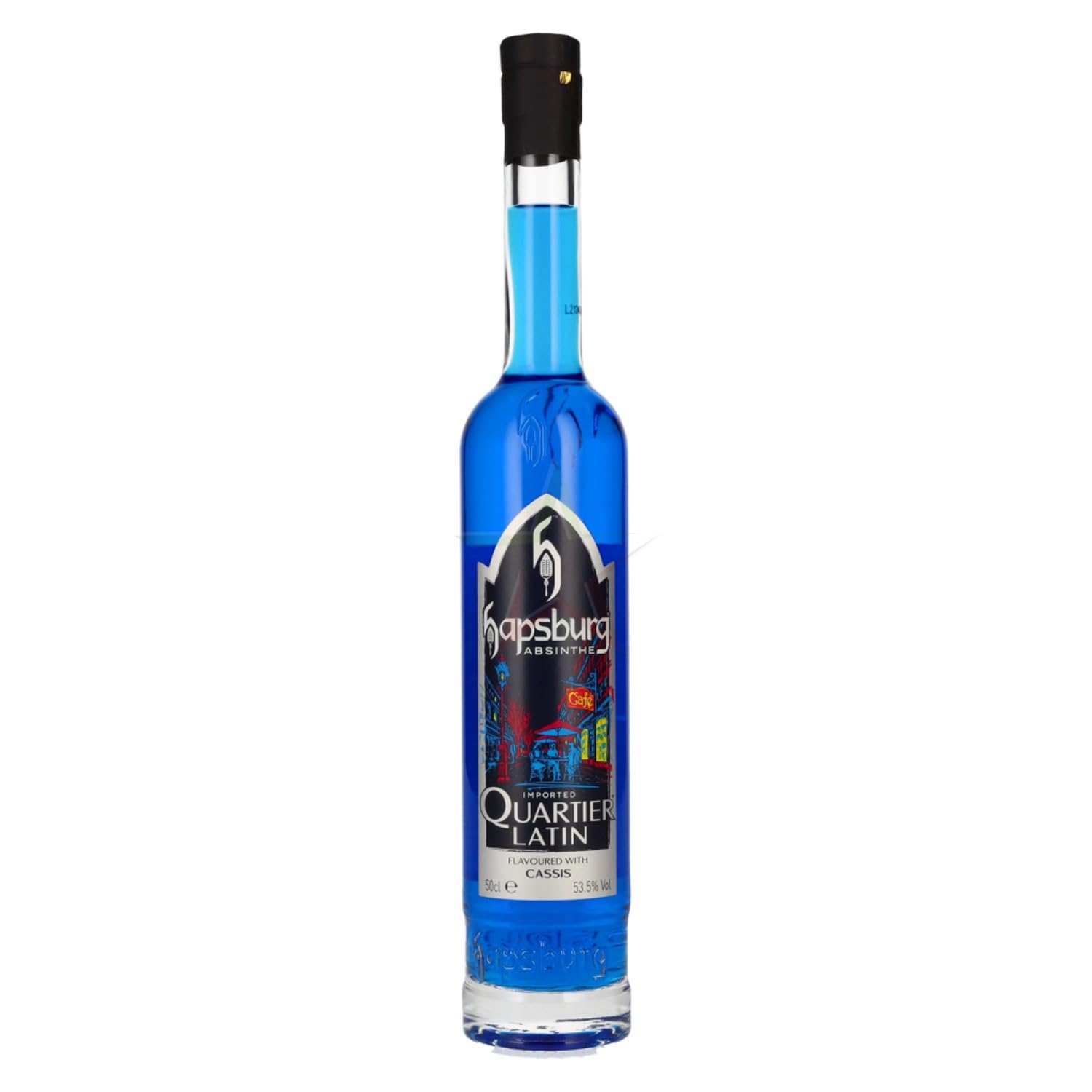 Hapsburg Absinthe QUARTIER LATIN Flavoured with CASSIS 53,50% 0,50 Liter