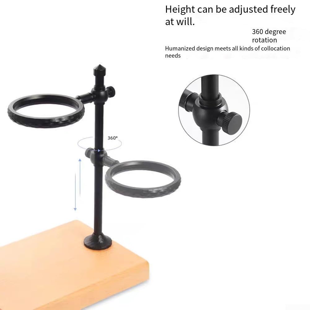 Stand per caffè Filtro in Lega Alluminio per robusto 22cm Stand(Round-Black)