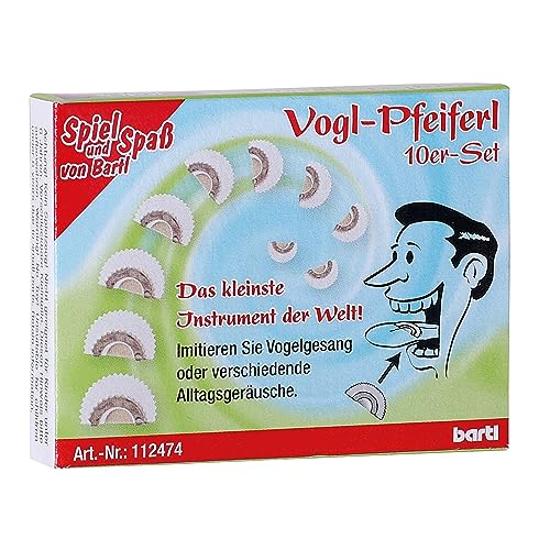 Bartl Vogl-Pfeiferl, Vogelfpeifen Pfeifen wie eine Nachtigall | Nostalgisches Instrument (10er Set)