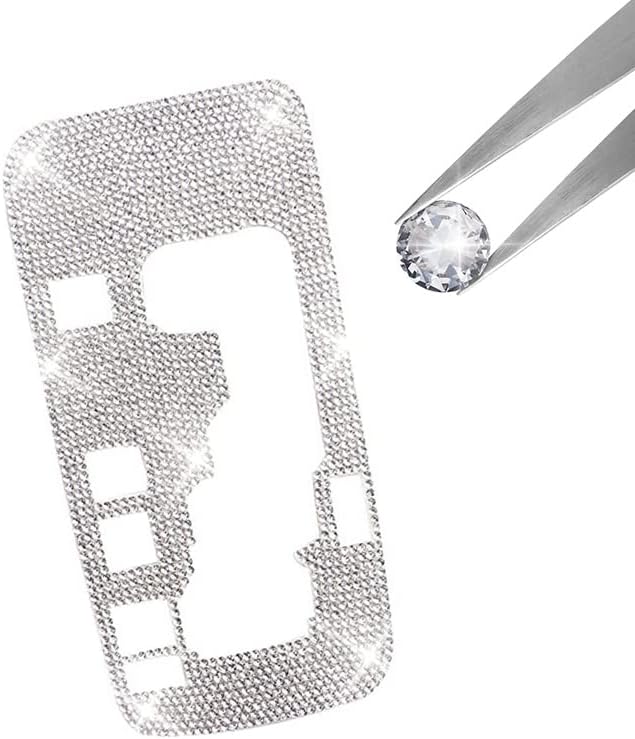 Miniatura 6 de ANOWVI Bling - Adhesivo decorativo para caja de cambios, marco de caja de cambios, decoración de panel de cambios, calcomanías compatibles con Jeep