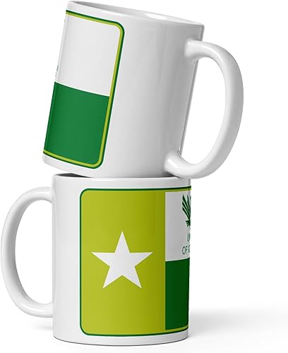 Vista 4 de University of North Texas - Taza de café de cerámica de 11 onzas (Universidad del Norte de Texas, 1)