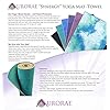 Aurorae-Synergy-2-in-1-Yoga-Mat-with-Integrated-Non-Slip-Microfiber-Towel-Best-for-Hot-Ashtanga-Bikram-and-Active-Yoga-Where-You-Sweat-and-Slip-Stops-Slipping-and-Bunching-Patent-Protected Aurorae Non Slip 2-in-1 Yoga Mat with Integrated Towel, 72-Inch