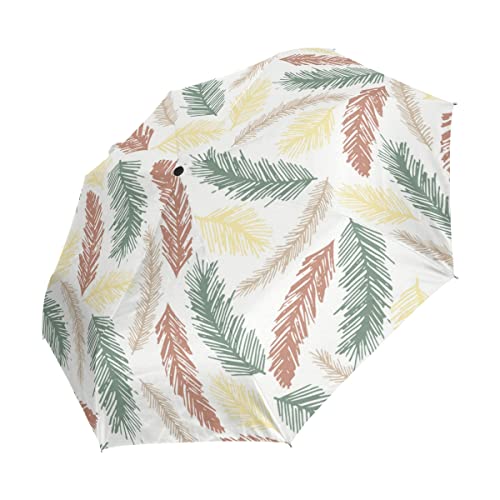 Parapluie automatique coupe-vent avec protection UV feuilles