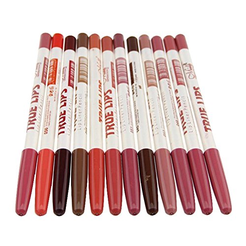 12 Colours Lip Liner Set Waterproof Lipstick Lip Liner Pencil Long Lasting Lipliner Pencil Set - Image 8