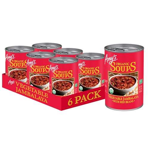 Amy's Soup, Organic Vegetable Jambalaya, 14.2 Oz, Pack of 6